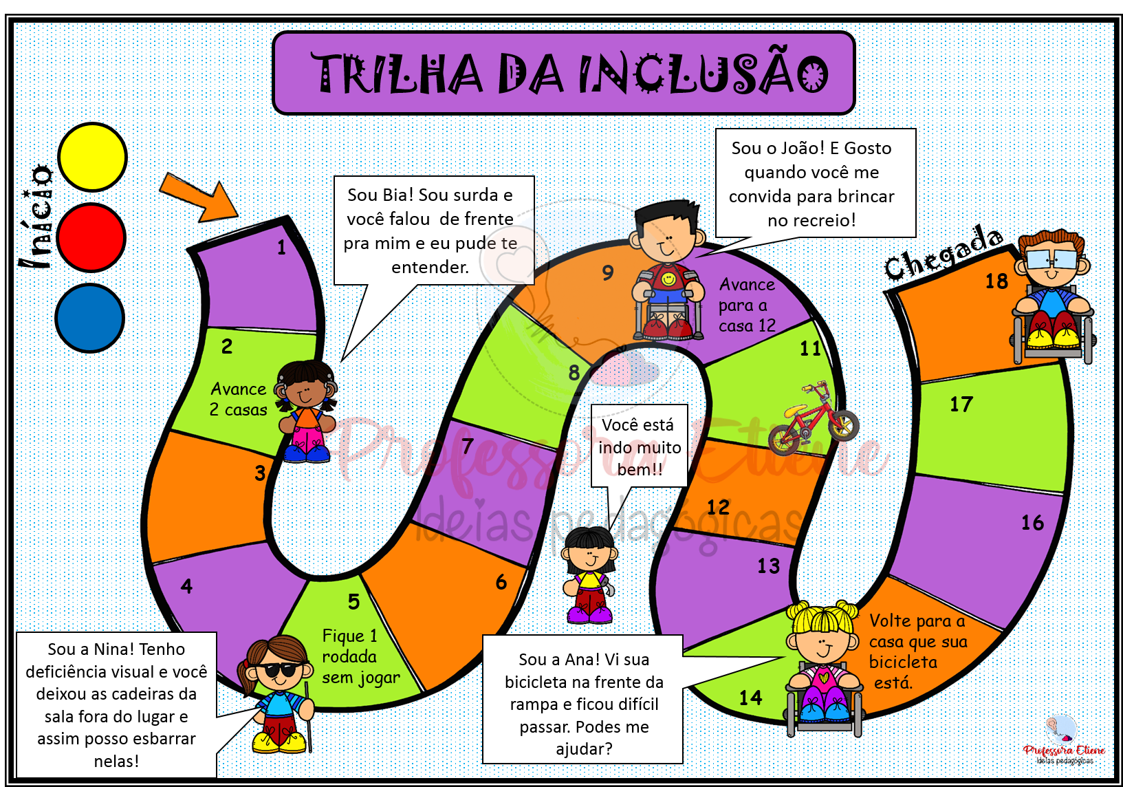 TRILHA DA INCLUSÃO - Professora Etiene - Ideias pedagógicas